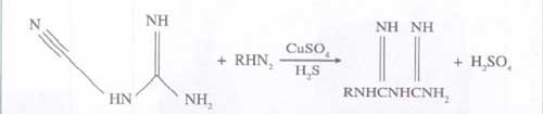 synthesis reaction formula of alkylbiguanide